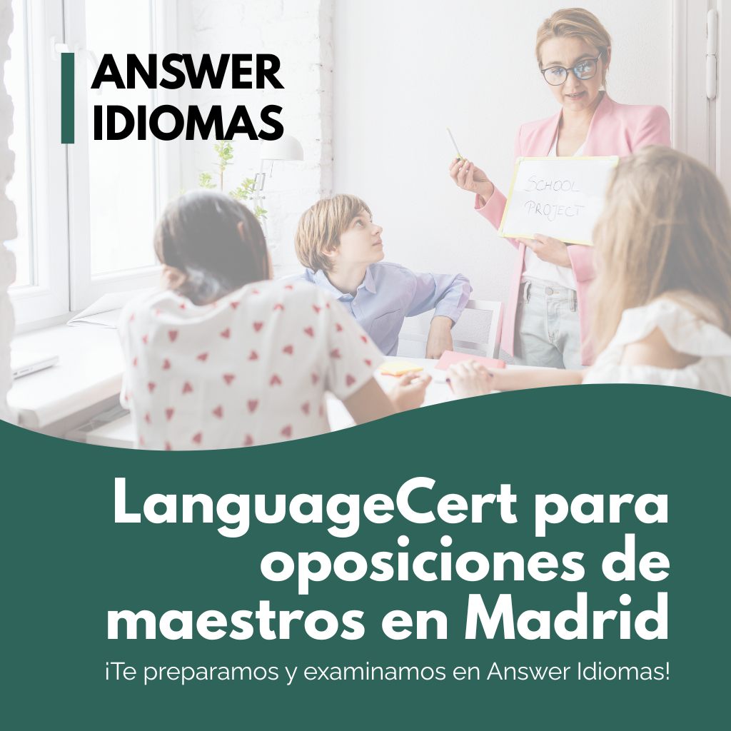 languagecert para oposiciones maestros